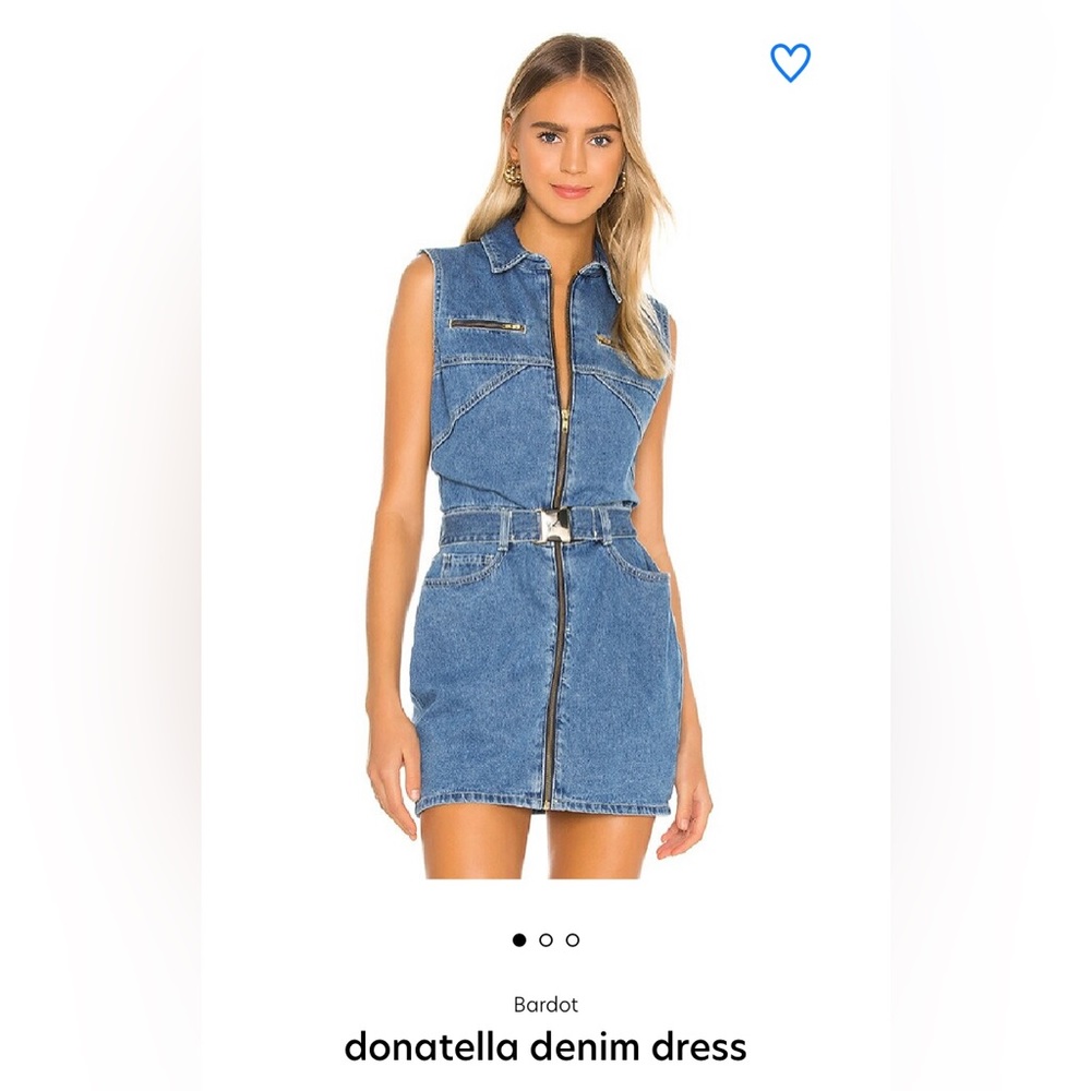 BARDOT DENIM DRESS IN DARK WASH